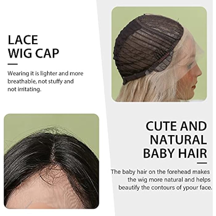 ECIF Brown Lace Front Wigs Long Brown Curly Wigs For Women With Dark Roots Wig With Babyhair Natural Glueless Heat Resistant Synthetic Wigs For Daily Use Dating Party Cosplay Taking Photos - Image 2